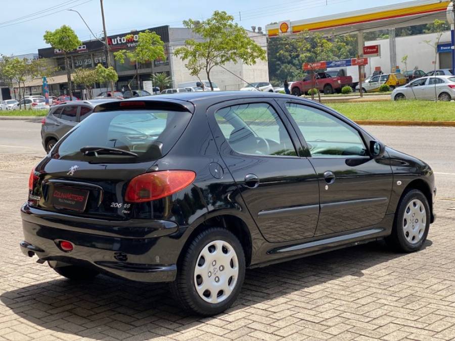 PEUGEOT - 206 - 2008/2008 - Preta - R$ 19.900,00