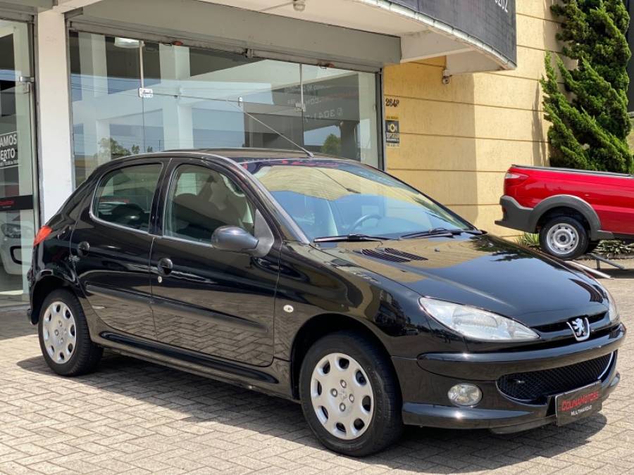 PEUGEOT - 206 - 2008/2008 - Preta - R$ 19.900,00