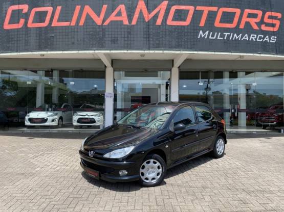 PEUGEOT - 206 - 2008/2008 - Preta - R$ 19.900,00